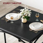 Set tavolo da pranzo per 2, Tavolo da cucina con sedie imbottite per 2