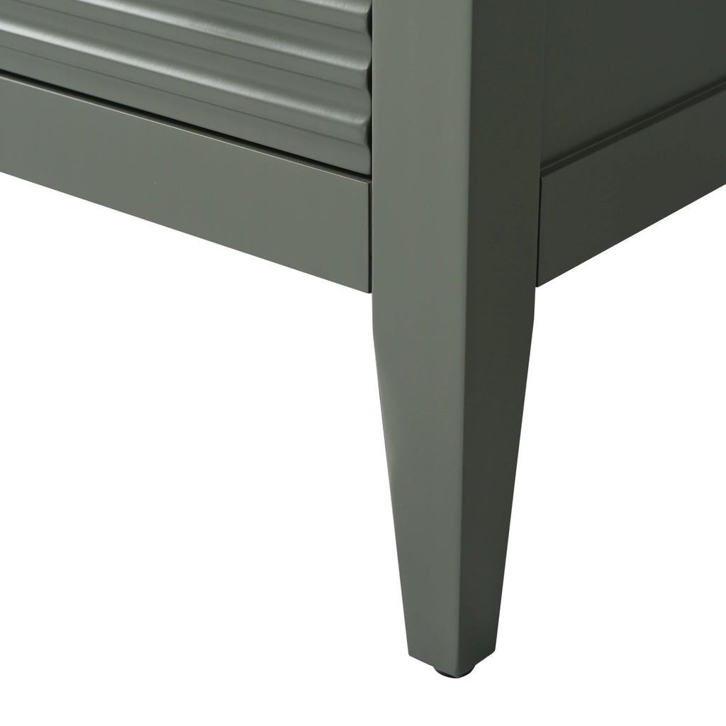 Mobile lavabo doppio Vanity Art 72 per bagno, con top in marmo tecnico
