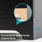 Mobile bagno 30/36/48 Wavy Line con lavabo e rubinetto