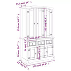 vidaXL Corona Credenza Alta