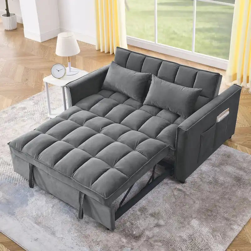 Divano letto matrimoniale con penisola reversibile