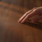 Set da pranzo moderno - Tavolo da 80 + 6 sedie imbottite, struttura in legno massello, capacità del tavolo 180 kg, facile montaggio