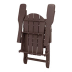Polytrends Laguna Sedia Adirondack Pieghevole da Esterno per Patio Resistente allo Sbiadimento e alle Intemperie