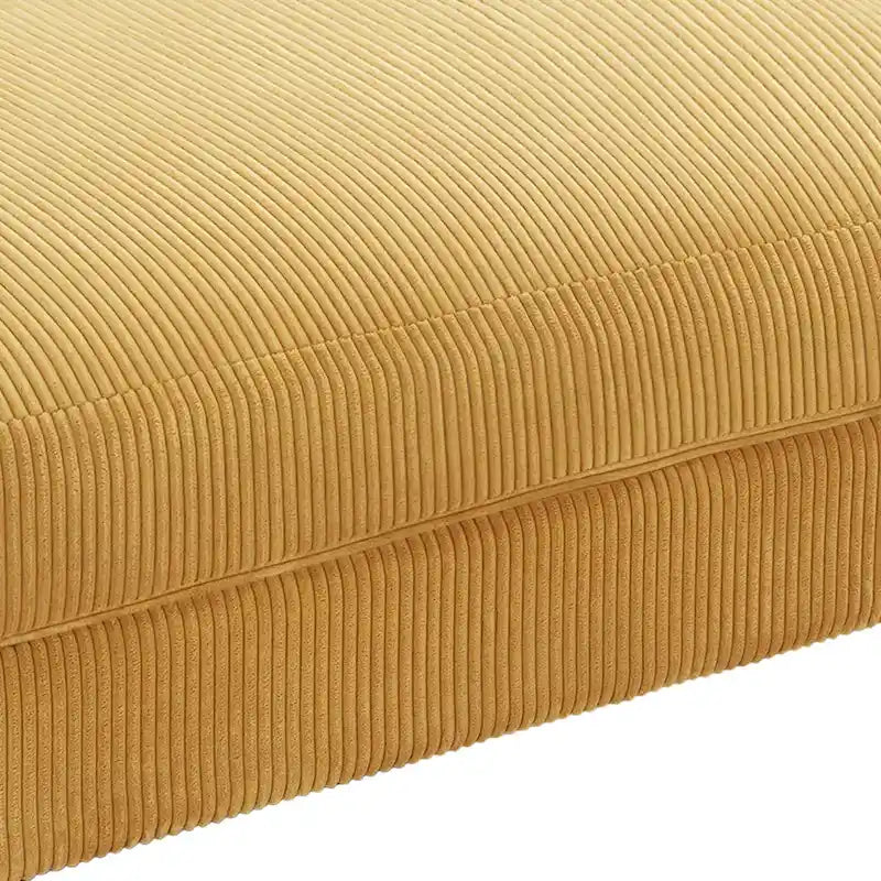 Pouf Ottomano Accento Oversize in Velluto a Coste Moderno