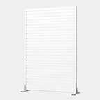 MAYEERTY 72x47 Pannello Paravento per Esterni Bianco Naturale, Set da 6 Pezzi Divisorio Pieghevole Naturale per Cortile e Giardino