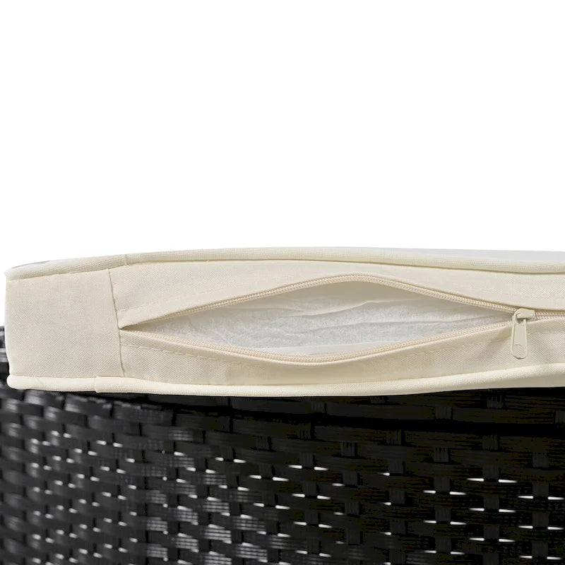 Cornice per Spa, Struttura per Spa Quadrilatera, Divano Sezionale da Esterno in Rattan