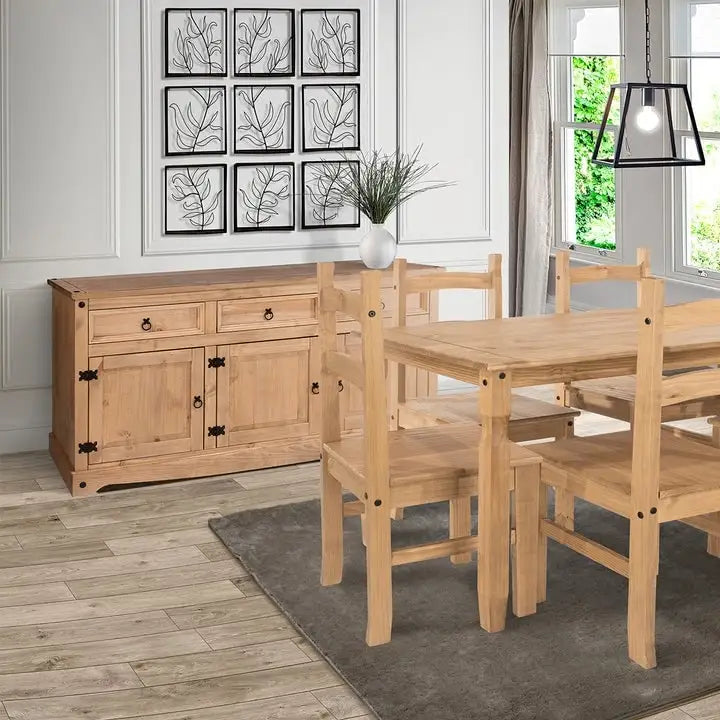 65 Credenza da buffet in legno stile rustico - Collezione Corona
