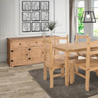 65 Credenza da buffet in legno stile rustico - Collezione Corona