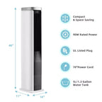 Costway Raffrescatore Evaporativo Portatile 3-In-1 Ventilatore a Torre Senza Pale da 40'' con Timer