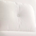 Divano Letto Pieghevole 3-in-1 Convertibile a Poltrona - Schienale Regolabile in 5 Posizioni con Cuscino, Salvaspazio per Soggiorno, Camera da Letto e Ufficio (Bianco)