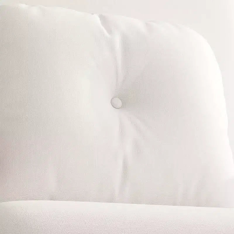 Divano Letto Pieghevole 3-in-1 Convertibile a Poltrona - Schienale Regolabile in 5 Posizioni con Cuscino, Salvaspazio per Soggiorno, Camera da Letto e Ufficio (Bianco)