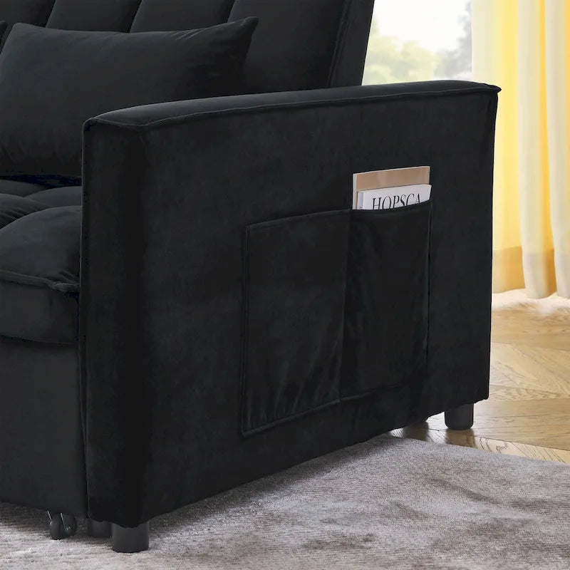 Divano letto matrimoniale con penisola reversibile