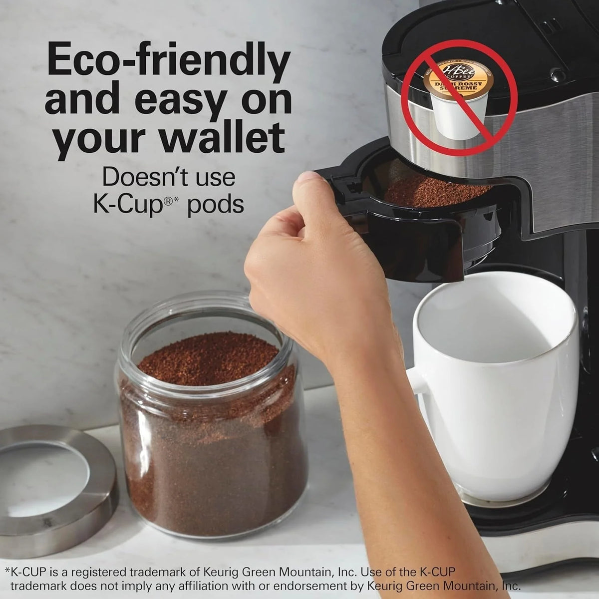 Macchina da caffè 2 in 1 da 12 tazze con caraffa in vetro e singola porzione, Pausa e Servi automatico, Nera