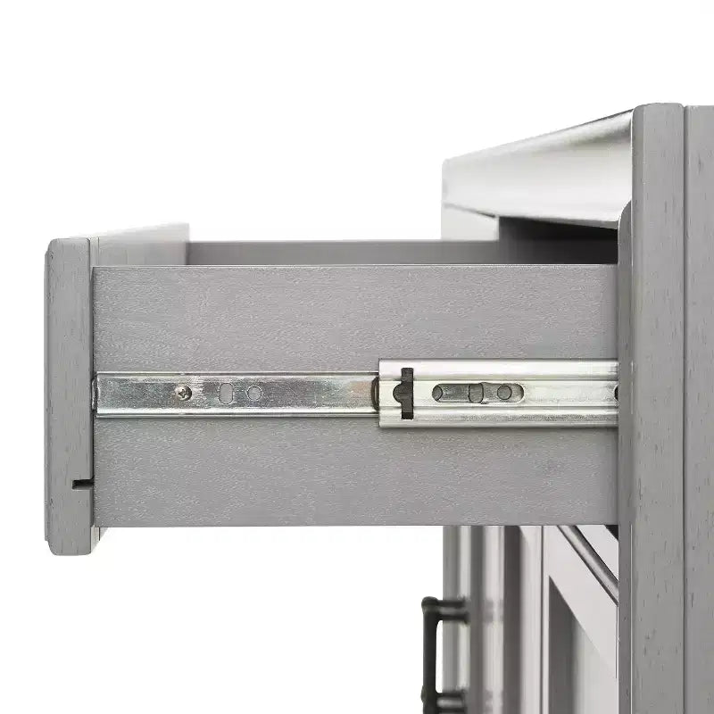 Set di dispensa e credenza Tara 3 pezzi, effetto invecchiato - Crosley