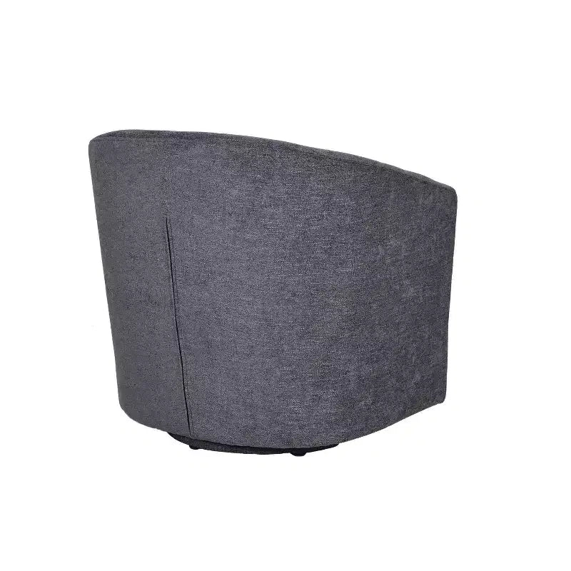 Set of 2 Liria Wooden Upholstered Barrel Chair for Livingroom with Metal Swivel Base| ART OF LIVING DESIGNS