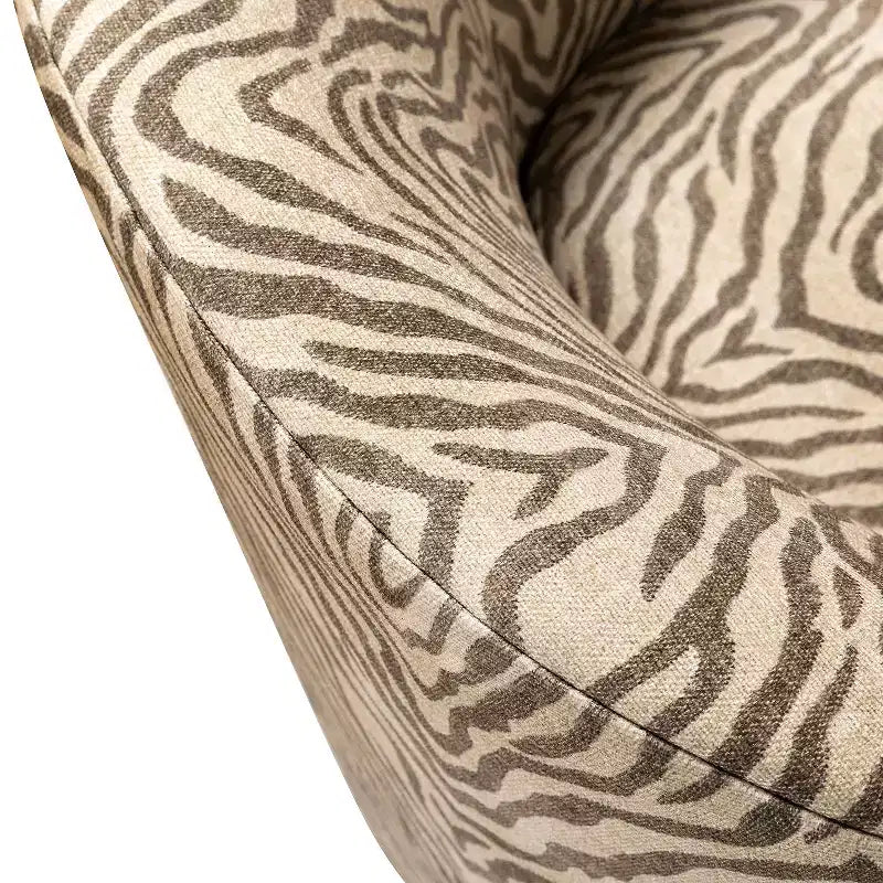 Set of 2 Liria Wooden Upholstered Barrel Chair for Livingroom with Metal Swivel Base| ART OF LIVING DESIGNS