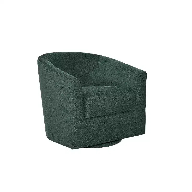Set of 2 Liria Wooden Upholstered Barrel Chair for Livingroom with Metal Swivel Base| ART OF LIVING DESIGNS