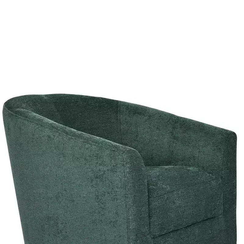 Set of 2 Liria Wooden Upholstered Barrel Chair for Livingroom with Metal Swivel Base| ART OF LIVING DESIGNS