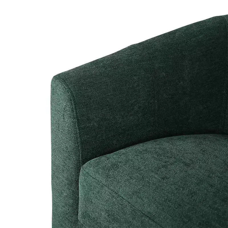 Set of 2 Liria Wooden Upholstered Barrel Chair for Livingroom with Metal Swivel Base| ART OF LIVING DESIGNS