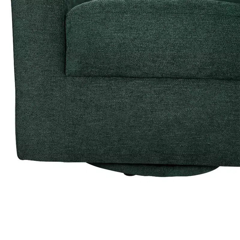 Set of 2 Liria Wooden Upholstered Barrel Chair for Livingroom with Metal Swivel Base| ART OF LIVING DESIGNS