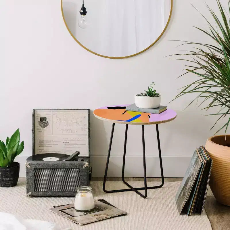 EELISE_NDRI K Thanks Round Side Table - Deny Designs