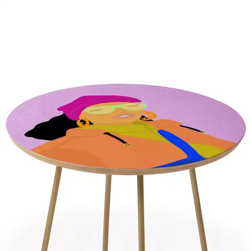 EELISE_NDRI K Thanks Round Side Table - Deny Designs