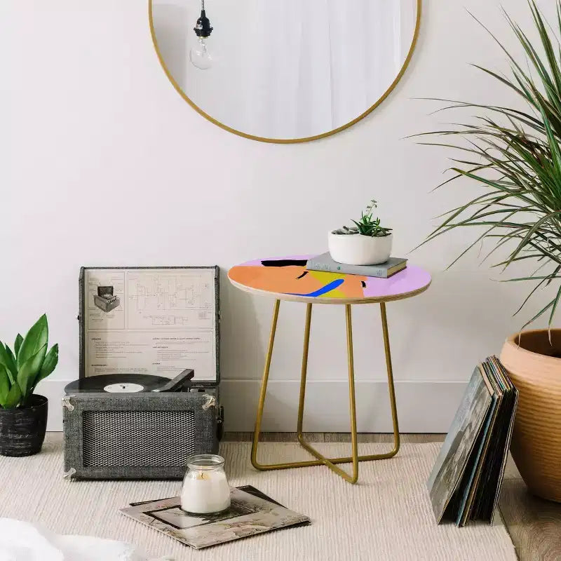 EELISE_NDRI K Thanks Round Side Table - Deny Designs