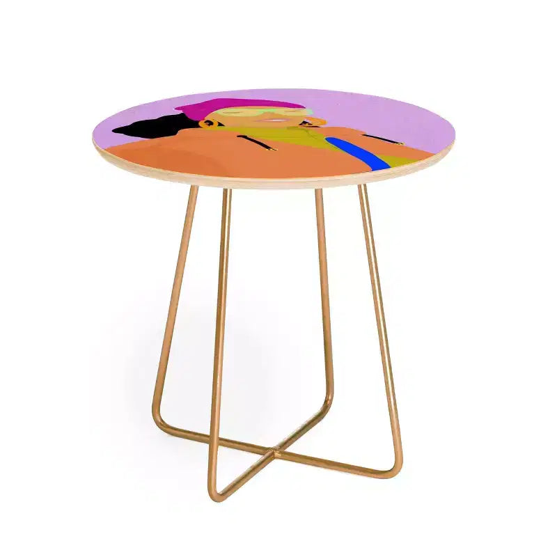 EELISE_NDRI K Thanks Round Side Table - Deny Designs