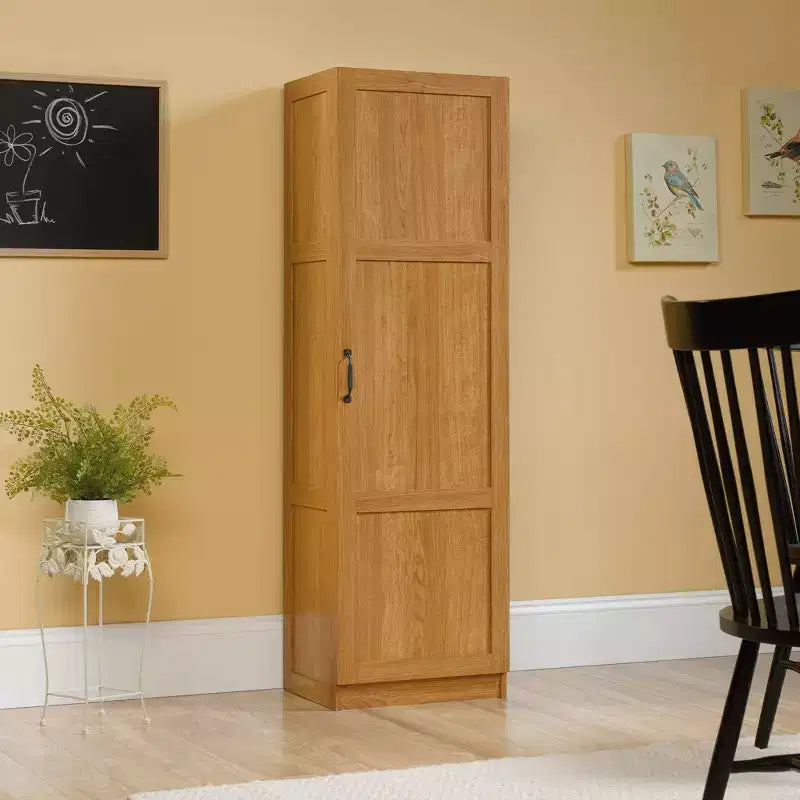 Armadietto Dispensa - Rovere Highland, Stile Tradizionale, 3 Ripiani Regolabili