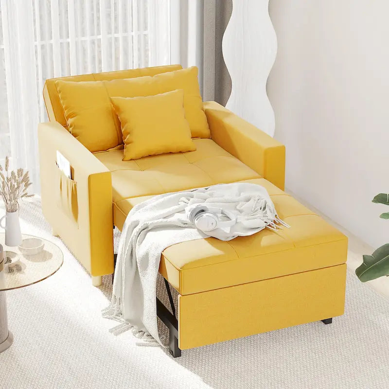 Poltrona Letto Trasformabile Regolabile, 3-in-1, Diversi Colori, Adatta a 1 Persona