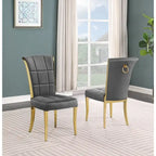 Best Quality Furniture D325-SC324-7 Set da pranzo rotondo 5 pezzi