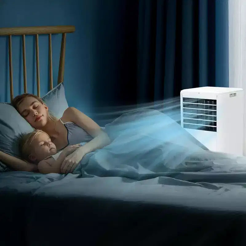 Condizionatore portatile da 8.000 BTU - 3 in 1 Raffreddamento, Deumidificatore e Ventilatore per 32 mq con Modalità Notte e 1 Anno di Garanzia
