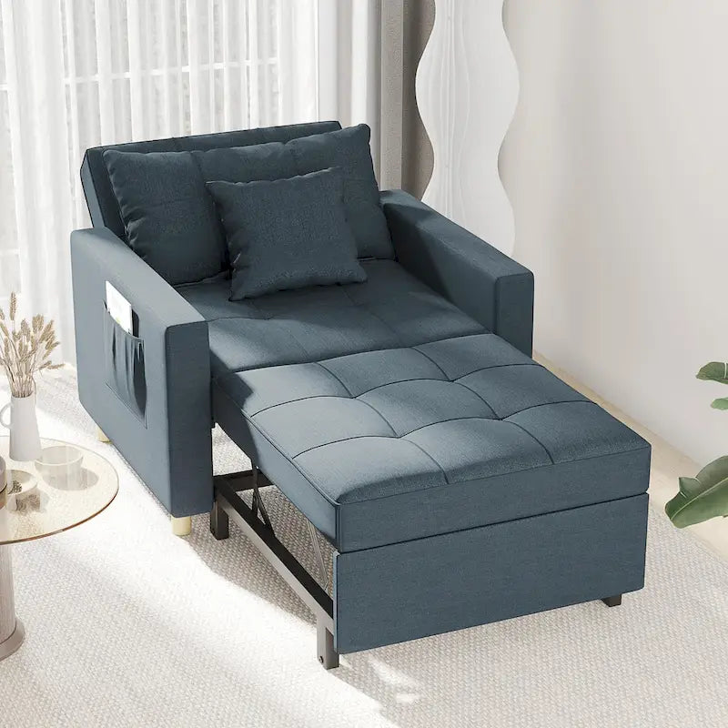 Poltrona Letto Trasformabile Regolabile, 3-in-1, Diversi Colori, Adatta a 1 Persona