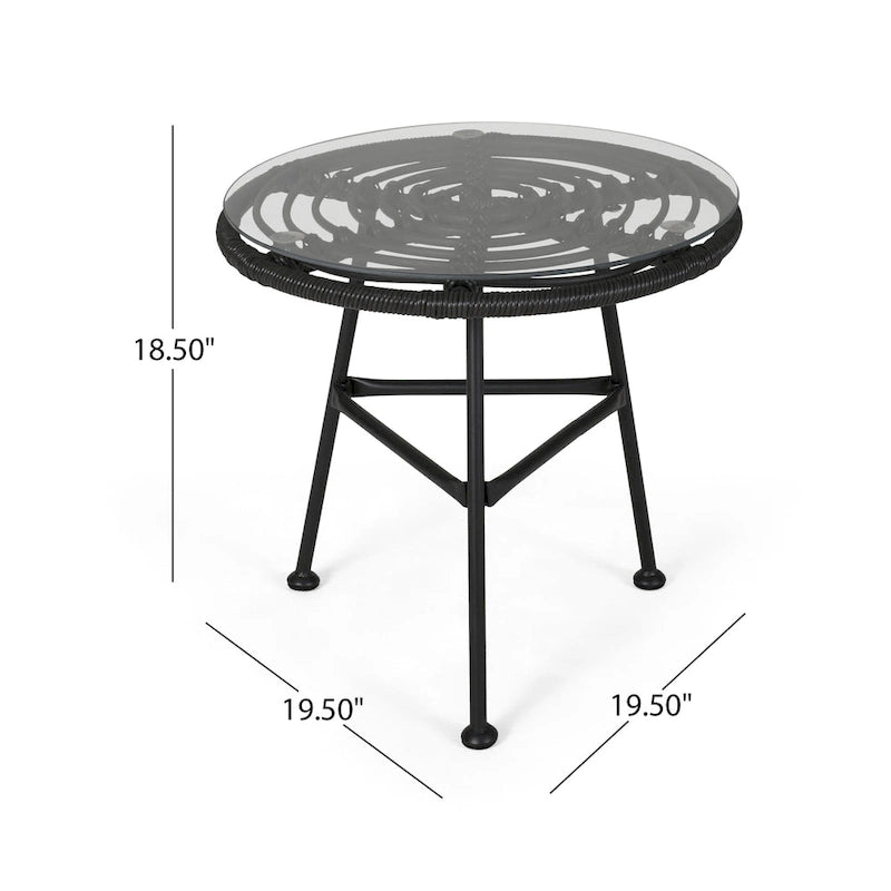 Set conversazione Montana Outdoor in 5 pezzi in vimini di Christopher Knight Home