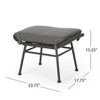 Set conversazione Montana Outdoor in 5 pezzi in vimini di Christopher Knight Home
