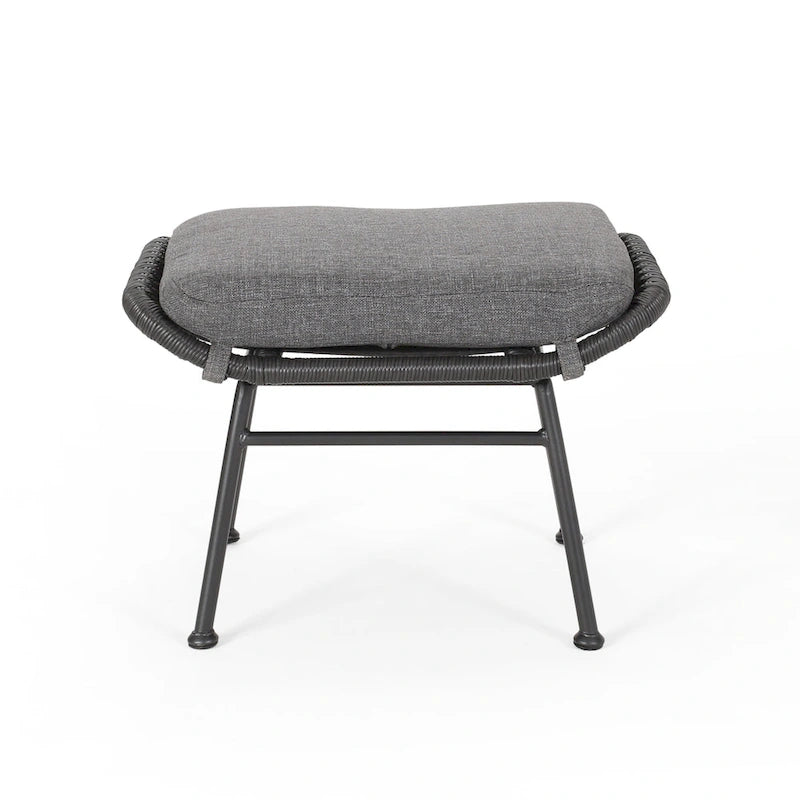 Set conversazione Montana Outdoor in 5 pezzi in vimini di Christopher Knight Home