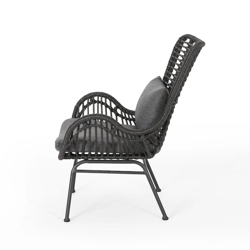 Set conversazione Montana Outdoor in 5 pezzi in vimini di Christopher Knight Home