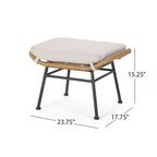 Set conversazione Montana Outdoor in 5 pezzi in vimini di Christopher Knight Home