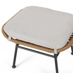 Set conversazione Montana Outdoor in 5 pezzi in vimini di Christopher Knight Home