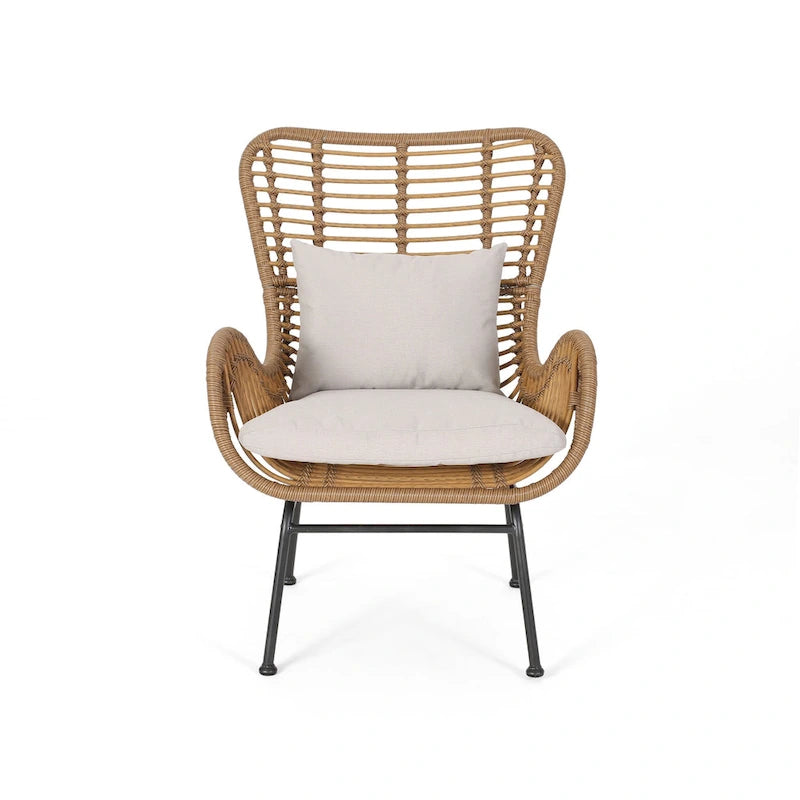 Set conversazione Montana Outdoor in 5 pezzi in vimini di Christopher Knight Home