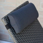 Sdraio da patio pieghevole marrone