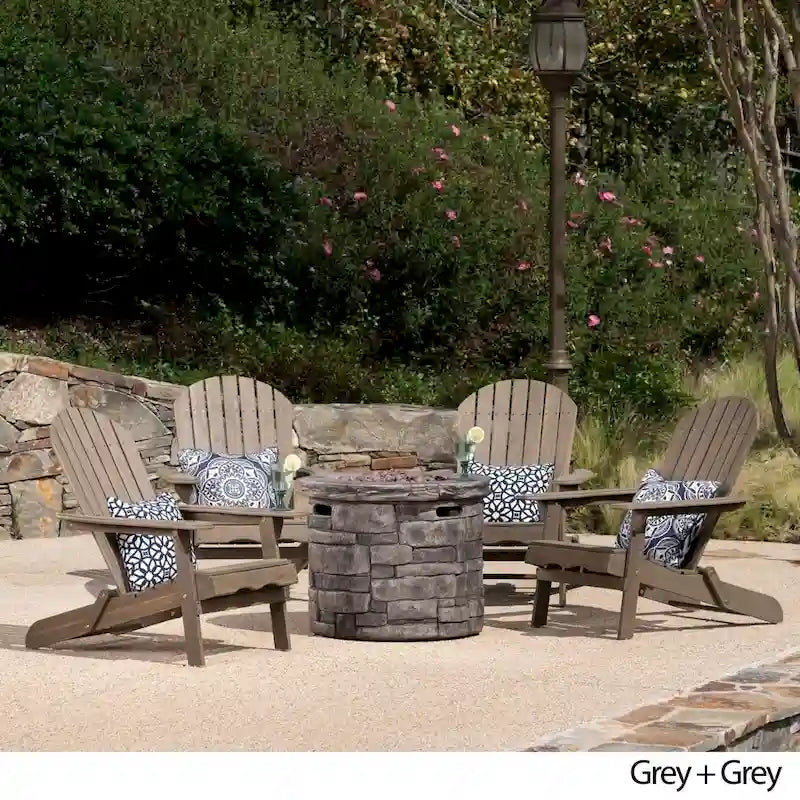 Set da 5 pezzi di sedie Adirondack Maison Outdoor di Christopher Knight Home