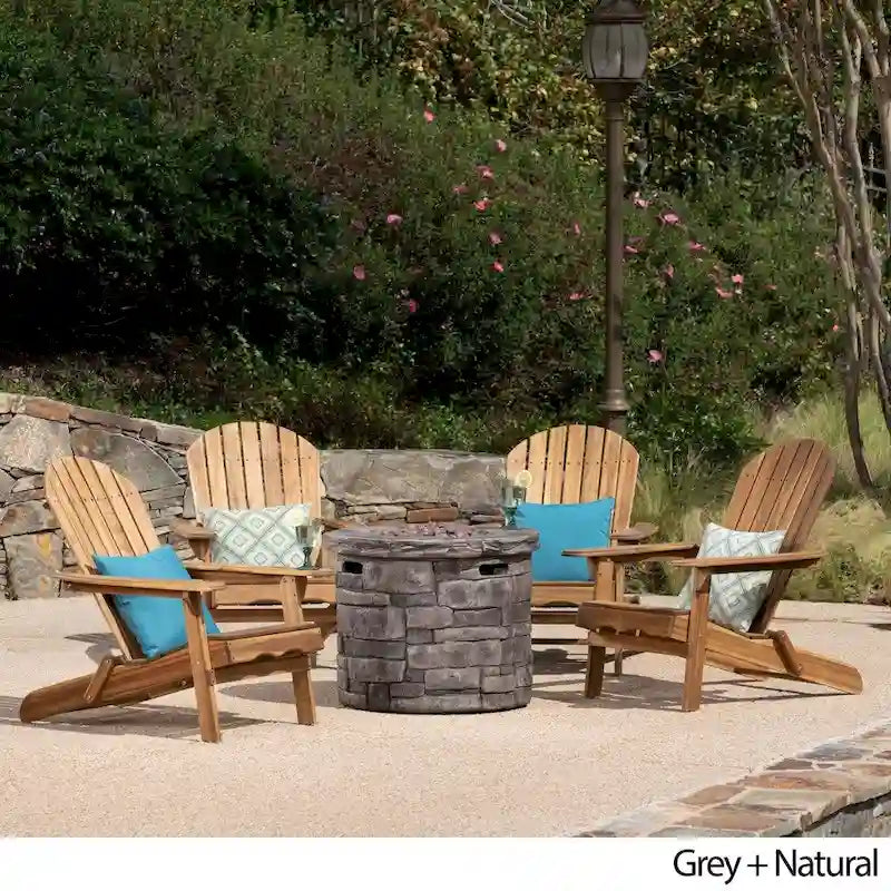 Set da 5 pezzi di sedie Adirondack Maison Outdoor di Christopher Knight Home