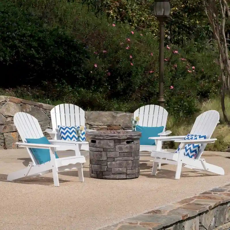 Set da 5 pezzi di sedie Adirondack Maison Outdoor di Christopher Knight Home