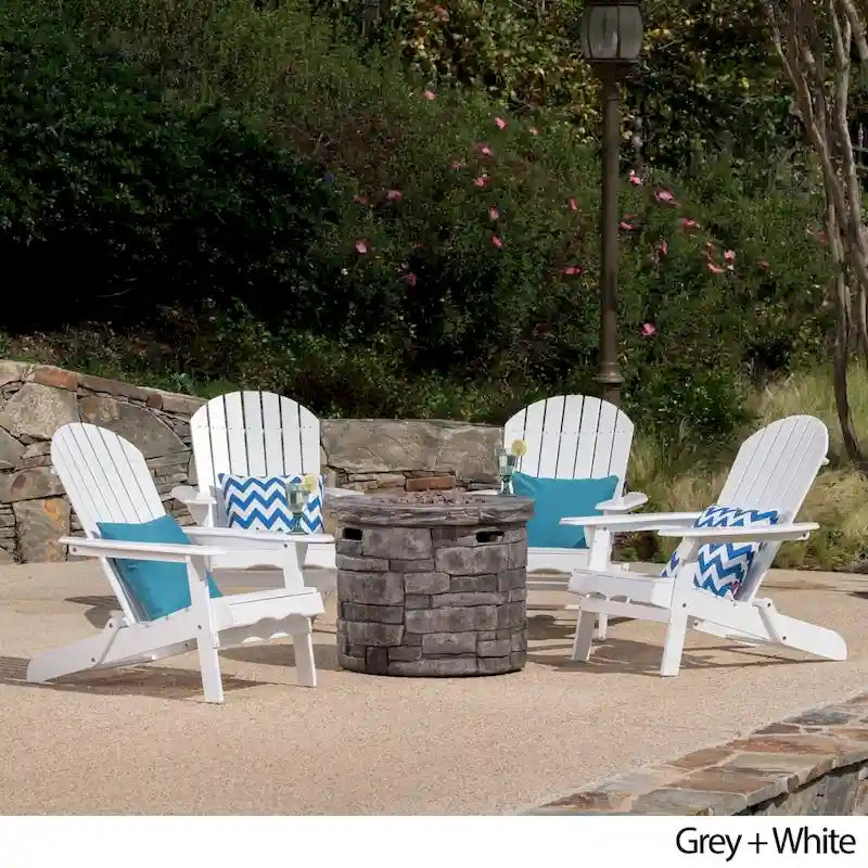 Set da 5 pezzi di sedie Adirondack Maison Outdoor di Christopher Knight Home