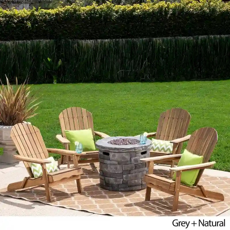 Set da 5 pezzi di sedie Adirondack Maison Outdoor di Christopher Knight Home