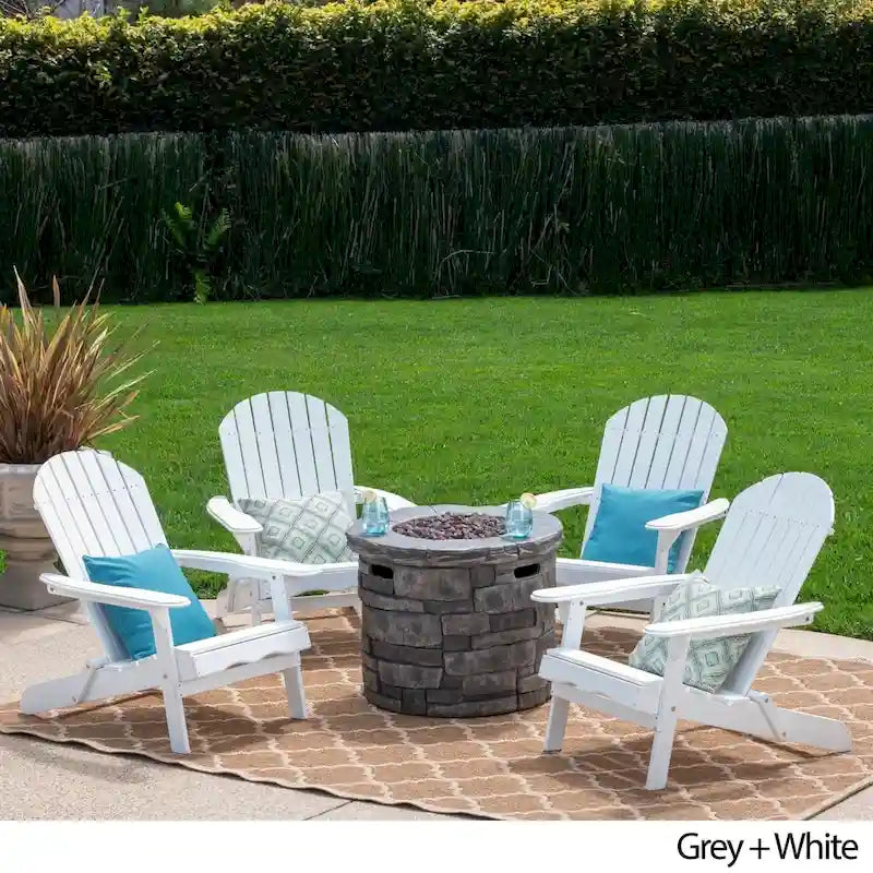 Set da 5 pezzi di sedie Adirondack Maison Outdoor di Christopher Knight Home
