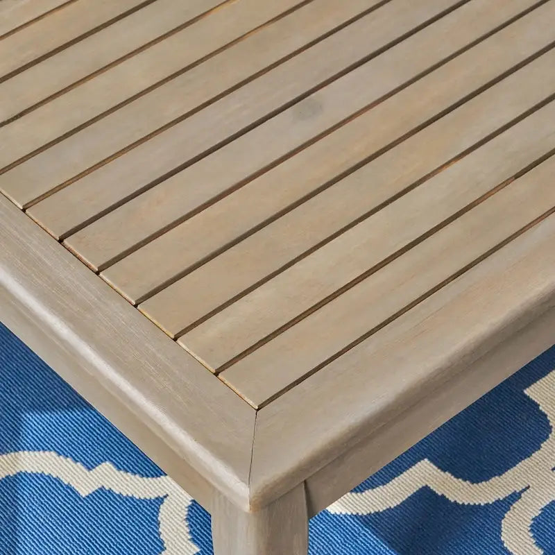 Set Divano Sezionale e Tavolino da Esterno in Acacia Grenada di Christopher Knight Home