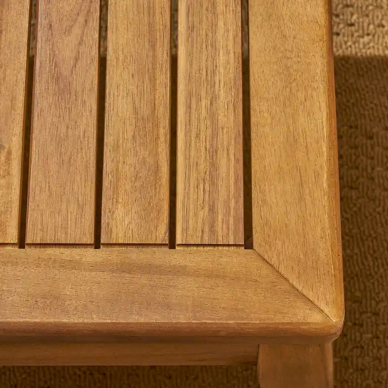 Set Divano Sezionale e Tavolino da Esterno in Acacia Grenada di Christopher Knight Home