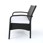 Set Conversazione da Esterno in Rattan Sintetico a 4 Pezzi Cordoba con Cuscini di Christopher Knight Home